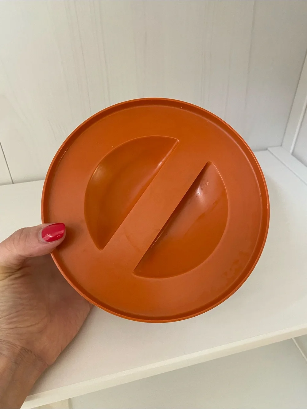 Retro Orange Wheat Glass Storage Jar